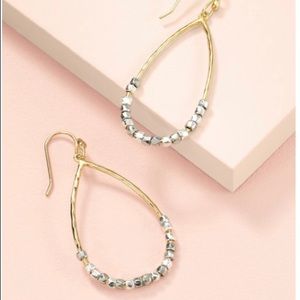 Stella & Dot Rhett Teardrop Hoop Earrings